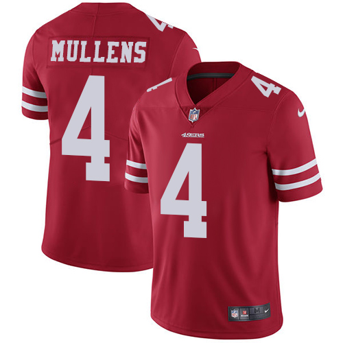San Francisco 49ers Limited Red Men Nick Mullens Home NFL Jersey #4 Vapor Untouchable->women nfl jersey->Women Jersey